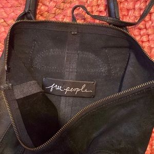 Free People Backpack~ Like new condition 🖤 cool chunky handles( as shown)